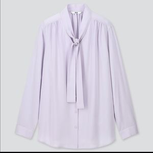 Uniqlo Bow Tie Long Sleeve Shirt